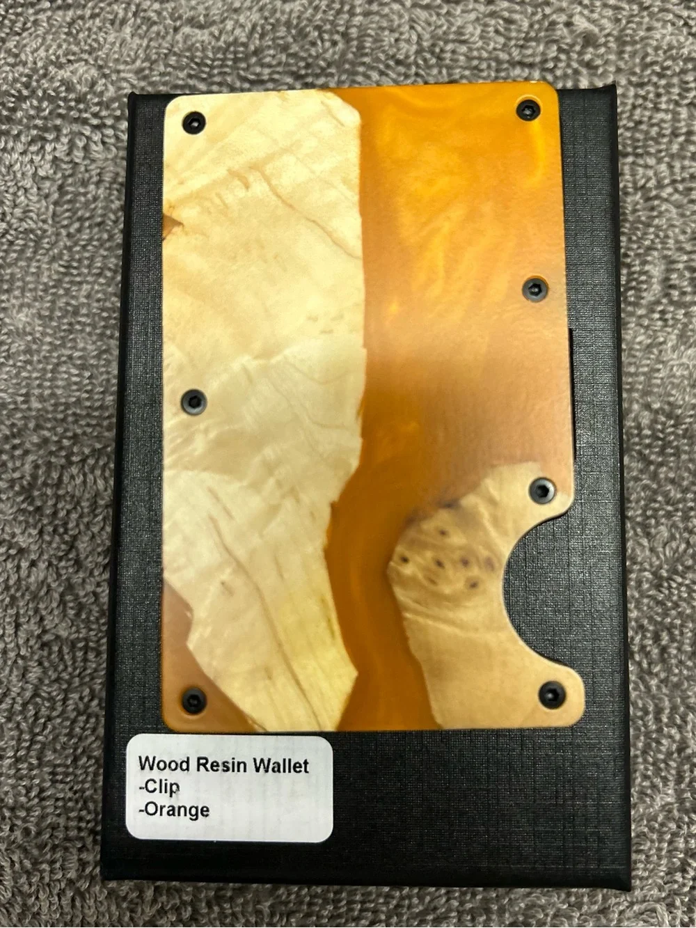 Avantwood wood & resin wallet w/RFID blocking and money clip (choice of styles)